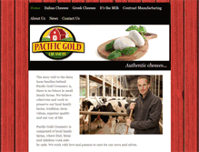 Tablet Screenshot of pacificgoldcreamery.com